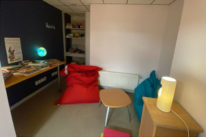 Coin détente à la bibliothèque de Tarbes