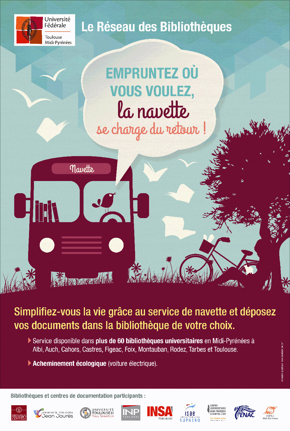 Affiche navette du réseau Archipel