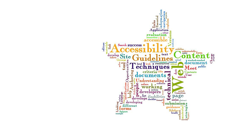 Nuages de mots anglais - Web accessibility word cloud par Jil Wright CC-BY Source Flickr