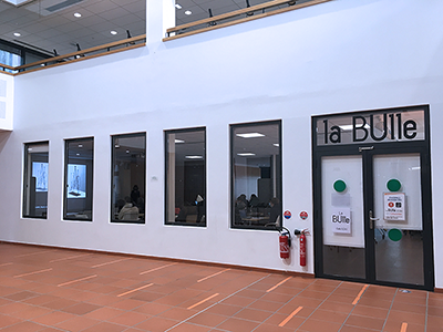 Photo de la sale BUlle de la bibliothèque universitaire centrale Mirail